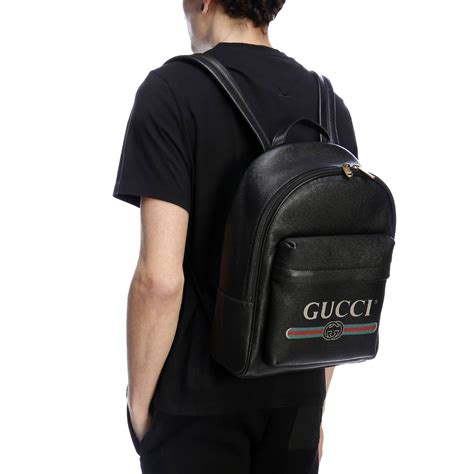 zaino gucci pelle nera uomo|borsello gucci uomo prezzo.